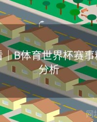 新手必看｜B体育世界杯赛事精彩数据分析