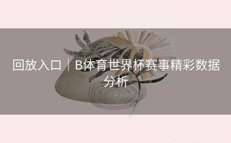 回放入口｜B体育世界杯赛事精彩数据分析