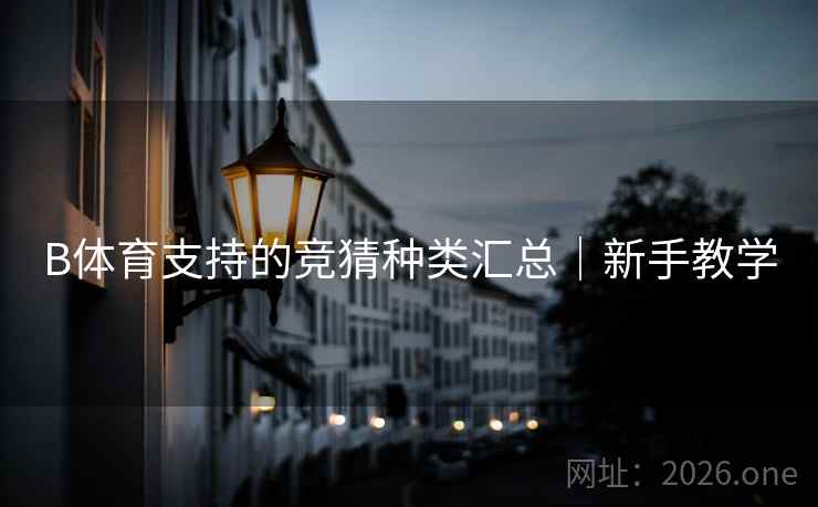 B体育支持的竞猜种类汇总｜新手教学