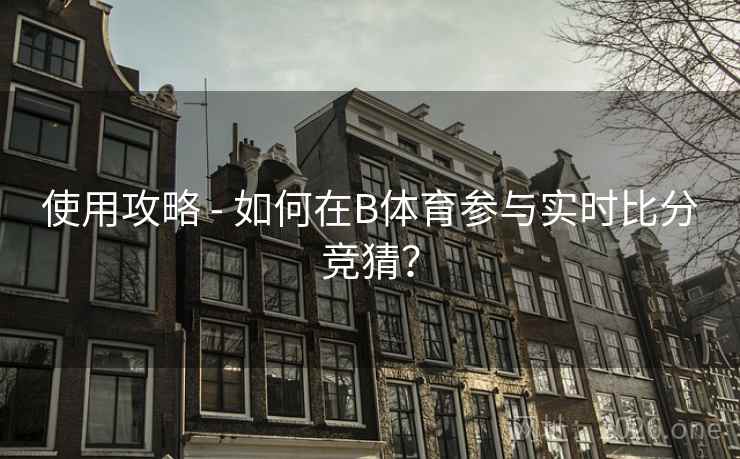 使用攻略 - 如何在B体育参与实时比分竞猜？