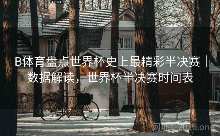 B体育盘点世界杯史上最精彩半决赛｜数据解读，世界杯半决赛时间表