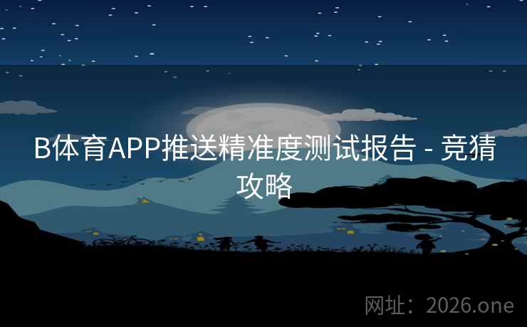 B体育APP推送精准度测试报告 - 竞猜攻略