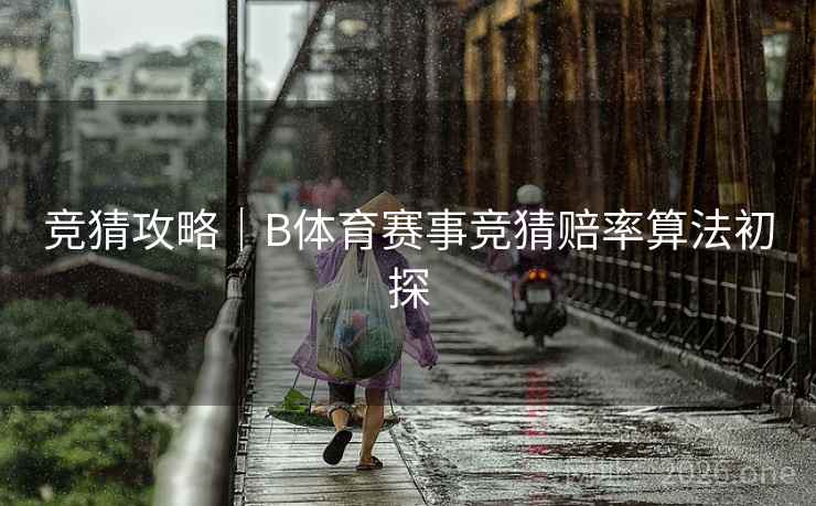 竞猜攻略｜B体育赛事竞猜赔率算法初探