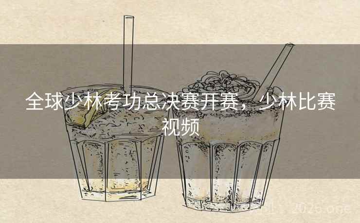 全球少林考功总决赛开赛，少林比赛视频