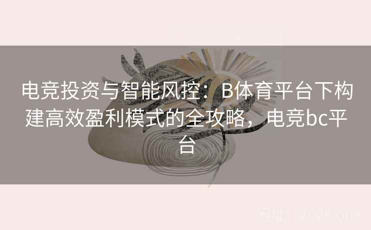 电竞投资与智能风控：B体育平台下构建高效盈利模式的全攻略，电竞bc平台