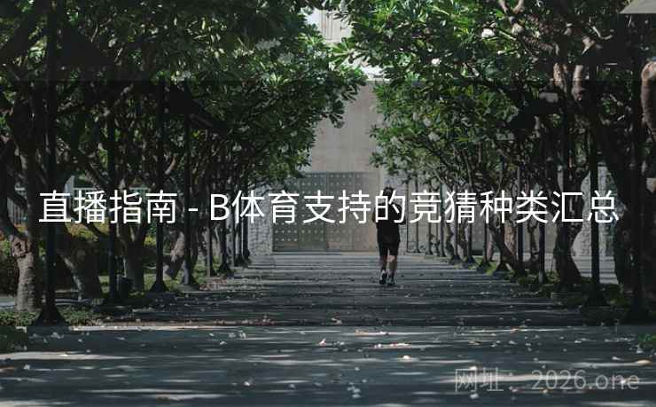 直播指南 - B体育支持的竞猜种类汇总