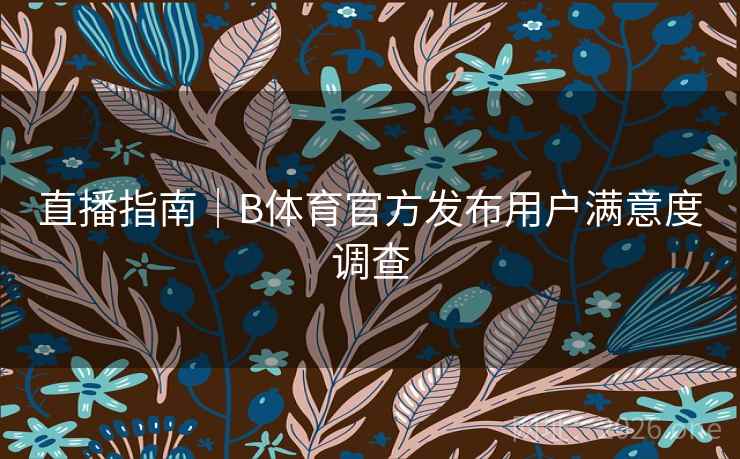 直播指南｜B体育官方发布用户满意度调查