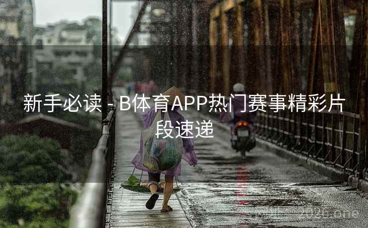 新手必读 - B体育APP热门赛事精彩片段速递