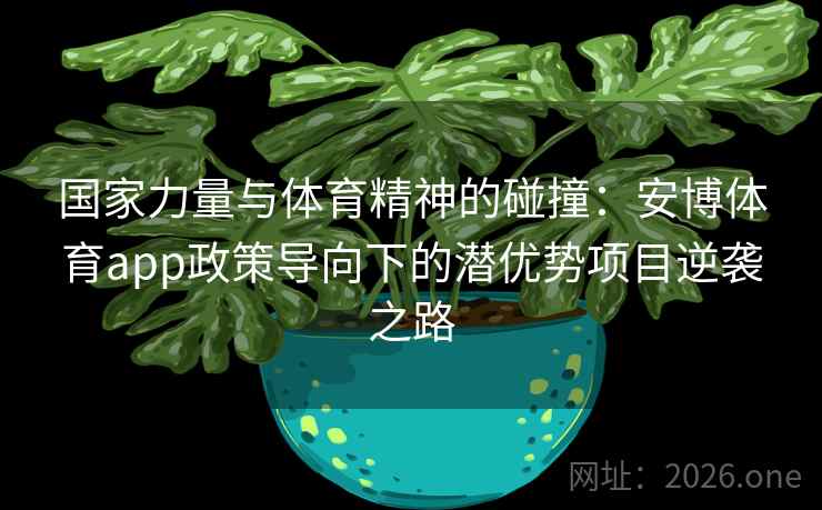 国家力量与体育精神的碰撞：安博体育app政策导向下的潜优势项目逆袭之路
