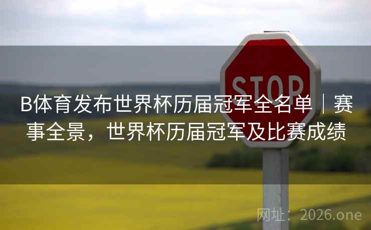 B体育发布世界杯历届冠军全名单｜赛事全景，世界杯历届冠军及比赛成绩