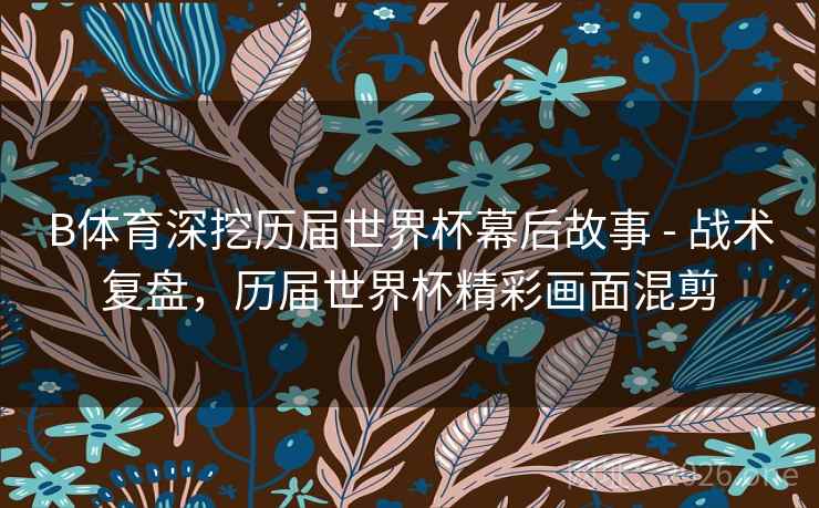 B体育深挖历届世界杯幕后故事 - 战术复盘，历届世界杯精彩画面混剪