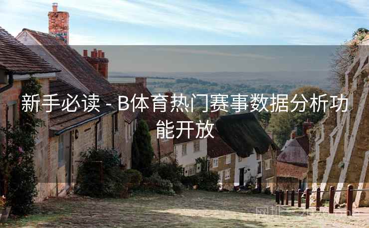 新手必读 - B体育热门赛事数据分析功能开放